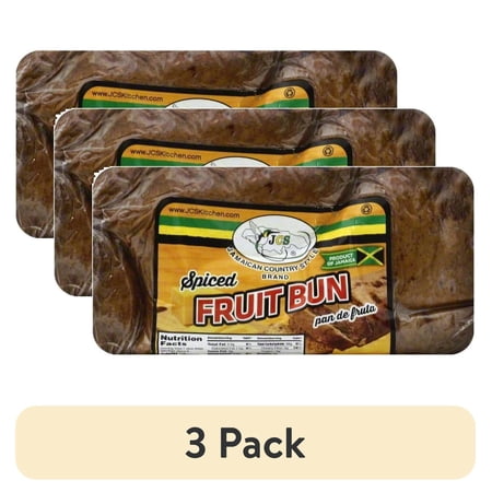 (3 pack) Kingston-Miami Jamaican Country Style Spiced Fruit Buns