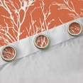 thumbnail image 4 of Homewish Jungle Branches Teens Blackout Curtains Set of 2 (52x84 Each), Orange Stripe Line Window Curtains, Plant Botancial Curtains and Drapes, Curtains and Drapes Bedroom Decor, 4 of 6