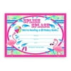 Flamingo Party LARGE Invitations - 10 Invitations 10 Envelopes