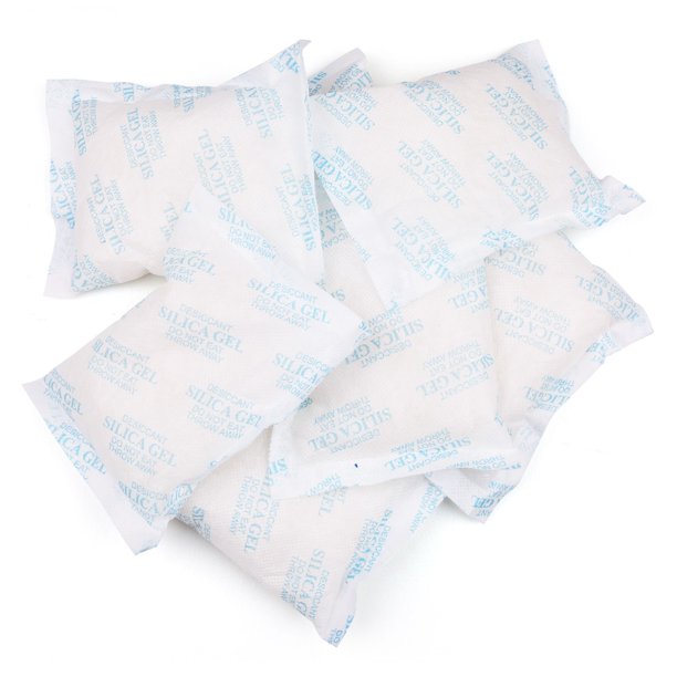 Silica Gel Desiccant Packets, 85 Gram, Pack of 7, Safe Odorless Non
