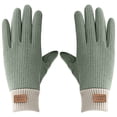 thumbnail image 2 of Xihbxyly Guantes de Invierno para Mujer, Resistentes Al Viento, para Conducir, para Esquiar En Climas Fríos, Cálidos para Las Muñecas, para Deportes Al Aire Libre, Ropa Informal, 23 Cm de Largo, 1 Pa, 2 of 3