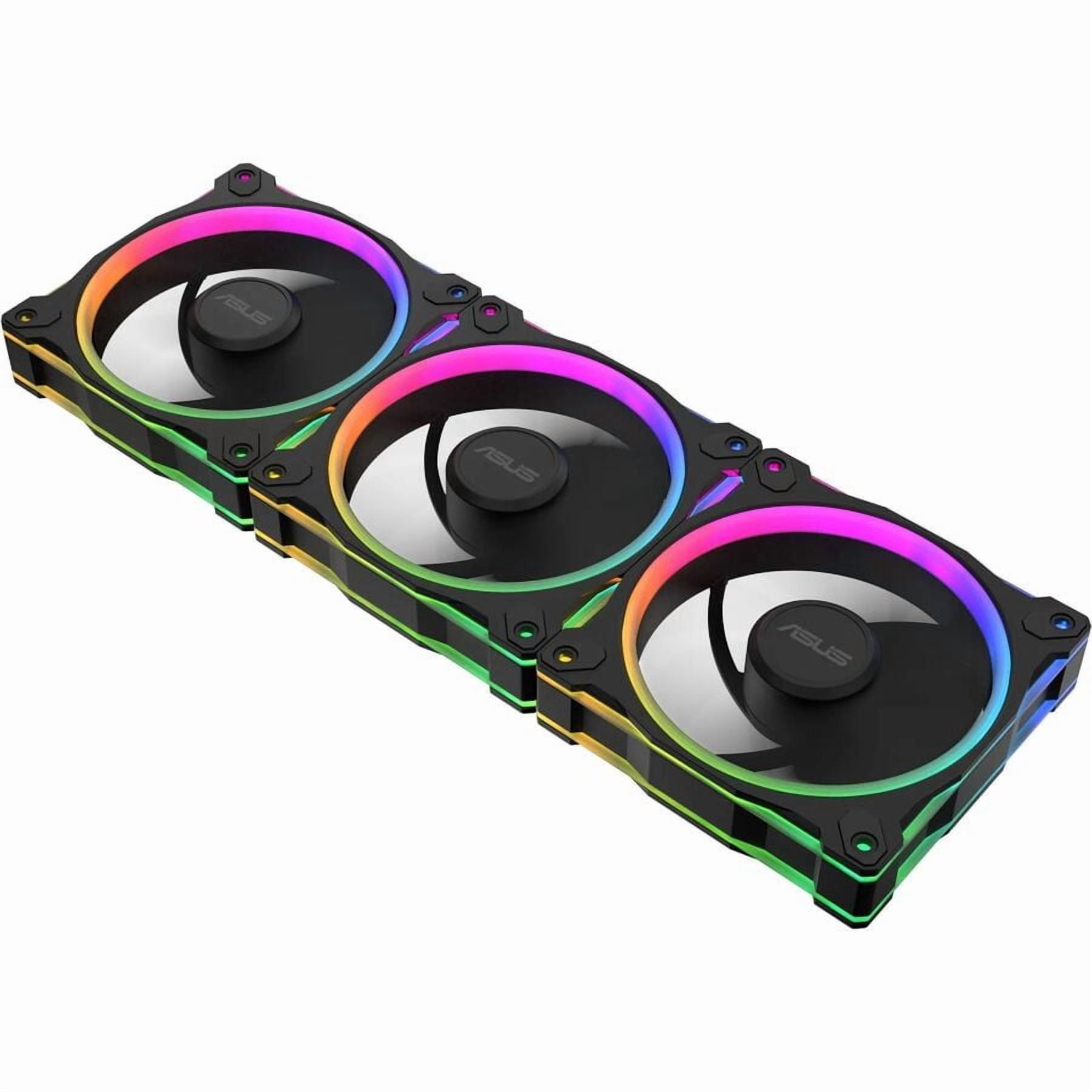 ASUS TUF Gaming TR120 ARGB Reverse Fan - Black - Triple Pack