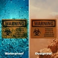 thumbnail image 6 of (2 Pack) Biohazard No Food Or Drink OSHA Warning Sign 24 Inch X 18 Inch Indoor / Outdoor Rust-Free Aluminum Metal Signs for Workplace, Workshop, and Construction Site, Made in the USA, 6 of 8
