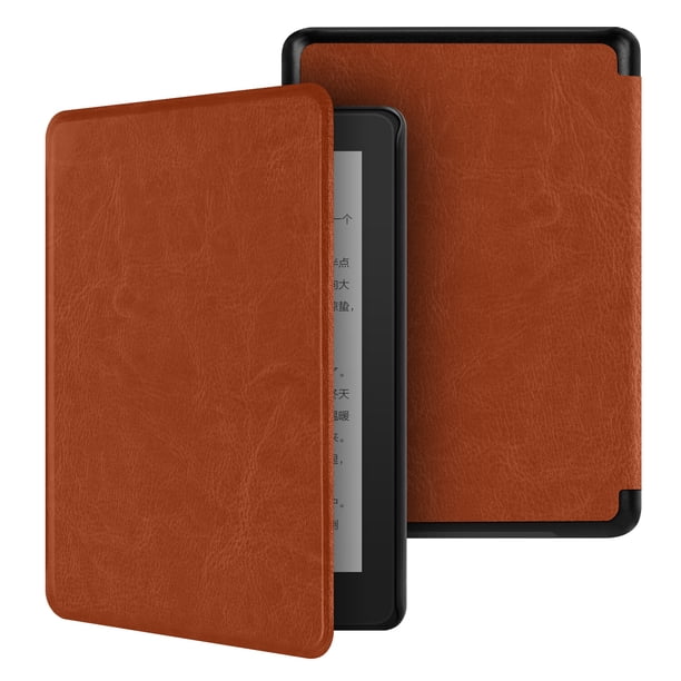 Funda GANGXUN Compatible con Kindle 11th Gen 2024 – Diseño con Correa de Mano, Modo Automático, Cuero PU Vintage