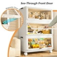 thumbnail image 4 of 340QT Storage Bins with Lids 3 Packs Large Stackable Storage Bins with Wheels Collapsible Storage Bins for Closet Organizers Fully Open Doors Plastic Storage Box Containers for Clothes Bedroom, 4 of 10