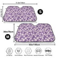 thumbnail image 7 of Lsque Daisies Flowers Car Windshield Sun Shade | Accordion Folding Style Auto Shade for Car Truck SUV Van | Blocks UV Rays Sun Visor Protector | Small, 7 of 7