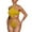 Yellow, variant on Sngxgn Women Swimsuit Tummy Control Bathing Suit Sexy Plunge V Neck Swimwear(Black,M)