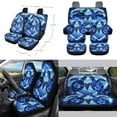 thumbnail image 2 of FORUDESIGNS Turtle Hibiscus Heart Pattern Car Accessories Set 10 Pack Car Seat Covers Car Trash Can Steering Wheel Cover Auto Air Vent Storage Bag Coasters Keychain Universal Fit for SUV Van Truck, 2 of 7