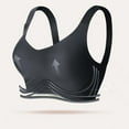 thumbnail image 4 of YWDJ Comfy Bras for Womens Closure in Back Lounge Bras No Wire Comfortable Bras Adjustable Straps Full Coverage Push up Wrap Bras Padded Plus Size Comfort Bras Solid Sleep Bras Black M, 4 of 8