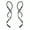 Black, variant on YIEMEEN Spiral Threader Earrings Spiral Earrings Spiral Line Earrings Spiral Ear Line Stainless Steel Material Dangling Earrings