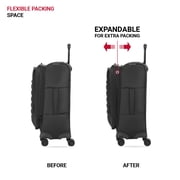 SWISSGEAR Checklite II Softside 3-Piece Expandable Luggage Set with 8 Spinner Wheels in Black