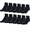 Black, variant on PowerSox Men's Cushion Low Cut Socks , 12-Pack