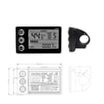 thumbnail image 4 of S866 Electric Bike LCD Display 24V 36V 48V E-Bike Electric Scooter Display Meter Control Panel with Waterproof Plug, 4 of 5