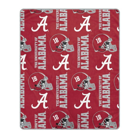 Pegasus Alabama Crimson Tide 50" x 60" Homefield Stacked Logos Ultra Soft Blanket