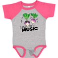 thumbnail image 3 of Inktastic Turnip the Music Partying Vegetables Boys or Girls Baby Bodysuit, 3 of 5