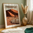 thumbnail image 5 of Sossusvlei Vintage Travel Poster – Namibia’s Desert Oasis - Hardap Region Namibia Illustration Desert Travel Poster Vintage Landscape Nature Scenic Sunset Oak Framed Wall Art Print 5 x 7 inches, 5 of 59