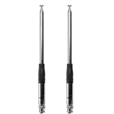 2 Pcs 27Mhz Antenna 9-Inch to 51-Inch Telescopic/Rod HT Antennas for CB Handheld/Portable Radio with BNC Connector