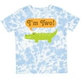 thumbnail image 3 of Inktastic I'm Two Alligator 2nd Birthday Boys or Girls Toddler T-Shirt, 3 of 5