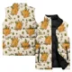 thumbnail image 2 of Chaleco acolchado para hombre, abrigo de pavo con estampado 3D, chaleco sin mangas para hombre, ropa duradera de calabaza para hombre, chaquetas de moda asequibles para hombre, 2 of 5