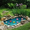 thumbnail image 5 of Moonsky Floating Artificial Water Lilies, 7 Piece Multicolor EVA Plastic Lotus Flowers, Realistic Pond & Pool Decor for Garden Fountains Water lilies 7PC, 5 of 9