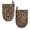 BROWN, variant on Howayme Ribbed Mini Oven Mitts 2-Pack Set, 5.5"x8.5", Boho Printed, Heavy Duty Cotton, Non-slip Heat Resistant Soft Silicone Oven Mitts with Hanging Loop for Cooking Kitchen Decor