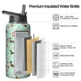 thumbnail image 2 of Durable Insulated Stainless Steel 32oz Sports Dog Water Bottle with Handle Lids - Wide Mouth Jug, Double Wall Leakproof, 24Hrs Cold 12Hrs Hot, Gym Flask for Dog Enthusiasts, 2 of 5