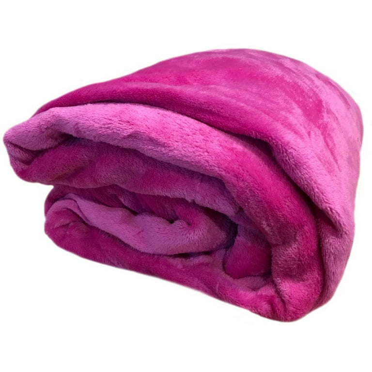 Soft Blanket Solid Color Coral Fleece Plush Microfiber Blanket