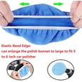 thumbnail image 4 of 8pcs 9-10 inch Polishing Pad Bonnets 8 Pack 4 Color 9'' to 10'' Orbital Polishing Pad Microfiber Coral Fleece Bonnet Car Buffer Polisher Waxing Covers for Automobile Glass Cleaning and Polish, 4 of 4