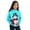 Sky Blue, variant on FYEGRE Cookie Swap Little Girl's Holiday Hooded Pullover Girls Winter Snowman Print Hoodie Warm Long Sleeve Pullover Cozy Christmas Holiday Themed Outerwear For Childr Orange 5-6 Years