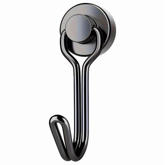 3/6/12/20Pcs Black Magnetic Hooks Cruis Heavy Duty Magnetic Hangers, Extra Strong Magnets with Hook for Hanging, Resistant Base