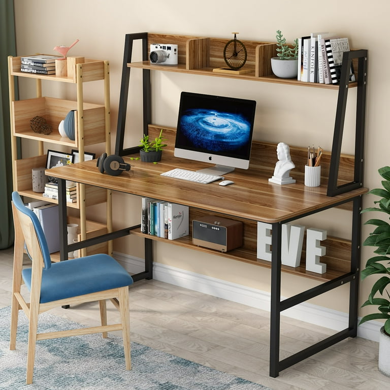  BANTI Small Computer Desk with Shelves 47 Inch, Home