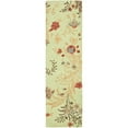thumbnail image 5 of SAFAVIEH Blossom Kelly Floral Flower Wool Area Rug, Light Green/Multi, 5' x 8', 5 of 10