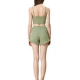 thumbnail image 3 of Unique Bargains Women's Stretchy Knit Spaghetti Strap Runch Cami with Shorts Pajama Set, 3 of 5