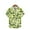 Green, variant on COSFO Collared Button Down Shirt Men Casual Hawaiian Green Short Sleeve Tops Regular Graphic Tees