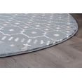 thumbnail image 5 of Madison Transitional 5' x 7' Oval Dark Gray and Cream Polypropylene Indoor Area Rug, 5 of 9
