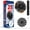 25 feet, variant on Dryer Vent Cleaner Kit Ducts Cleaning Kit for Dryer Air Duct HVAC Vent Fireplace Chimney Pellet Stove Gutter Downspout Dryer Vent Lint Removers with 1.5" 4" 6" Brush Heads (20 )