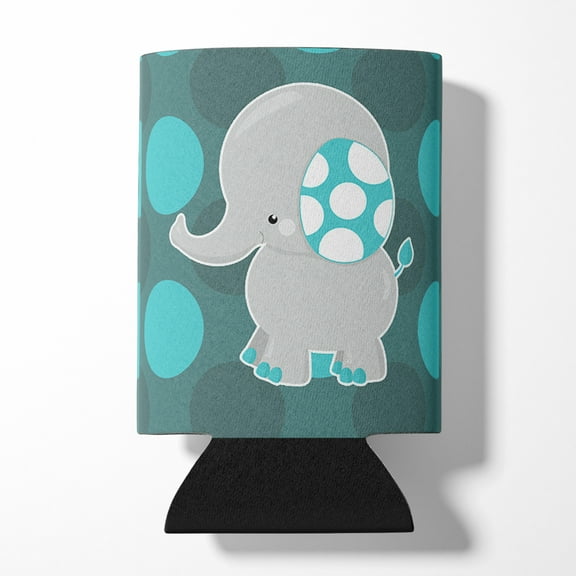 Polkadot Grey Elephant Can or Bottle Hugger
