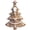 Gingerbread Christmas Tree, variant on Adult Snowman Costume Tunic Festive Winter Roleplay Outfit 117x75cm