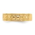 thumbnail image 4 of 14k Yellow Gold Polished Claddagh Band Ring, 4 of 7