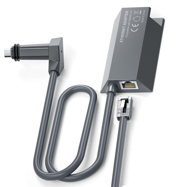 Adaptador Ethernet Starlink Gen 2 (1 unidad Plug and Play) Star Link V2 Ethernet Dongles, interfaz RJ45, extensores cableados