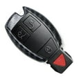 thumbnail image 6 of Exact Fit Gloss Black Carbon Fiber Pattern Finish Remote Smart Key Fob Shell For Mercedes C E S M CLS CLK GLK GL Class, etc, 6 of 8