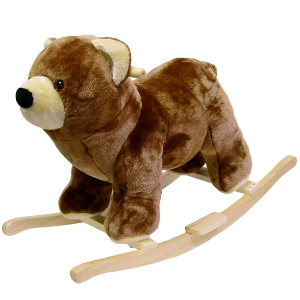 HAPPY TRAILS Bear Plush Rocking Animal - Walmart.com - Walmart.com