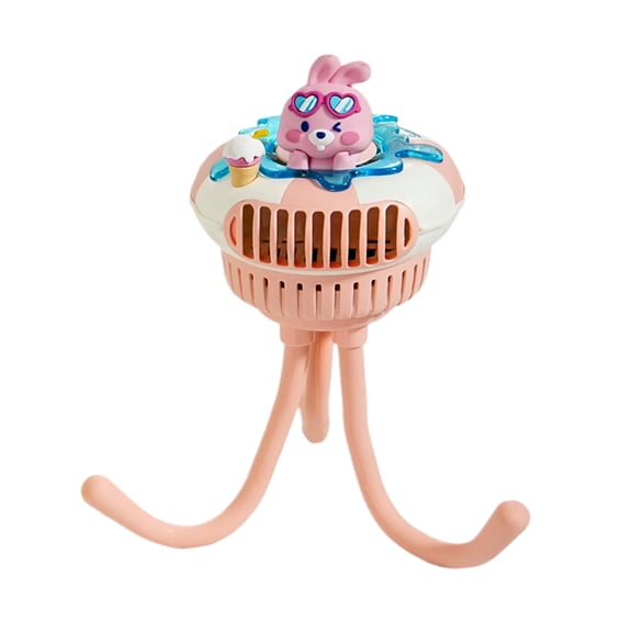 FEISHENTT Stroller Fan - Baby Stroller Clip Fan | with 3 Speed Settings | Doll Baby Octopus Blower | Quiet Travel Gear for Outdoor Camping Bedroom Sleeping Crib Car Seat