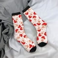 thumbnail image 5 of Susaid Cute Mushroom Print Men's Moisture Wicking Cushioned Crew Work Boot Socks Suitable for Size 36-45, 5 of 6