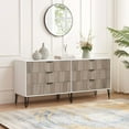 thumbnail image 2 of DUMBO 6-Drawer Double Low Dresser from Engineered Wood in Multi-Color, 2 of 8