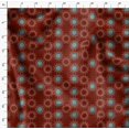 thumbnail image 4 of Soimoi Red Poly Georgette Fabric Sun Mandala Print Sewing Fabric Yard 52 Inch Wide, 4 of 5