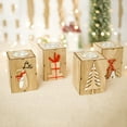 thumbnail image 4 of Mini Christmas Romantic Wooden Candle Support Christmas Candlestick Party Desk Pendants Home Decor Kids Gift, 4 of 6