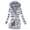 Blue, variant on SUXIAN Cardigans for Women Hooded Overcoat Warm Winter Knitted Thick Printed Button up Plus Size Mid Length Outwear Coat Jacket Long Cardigan