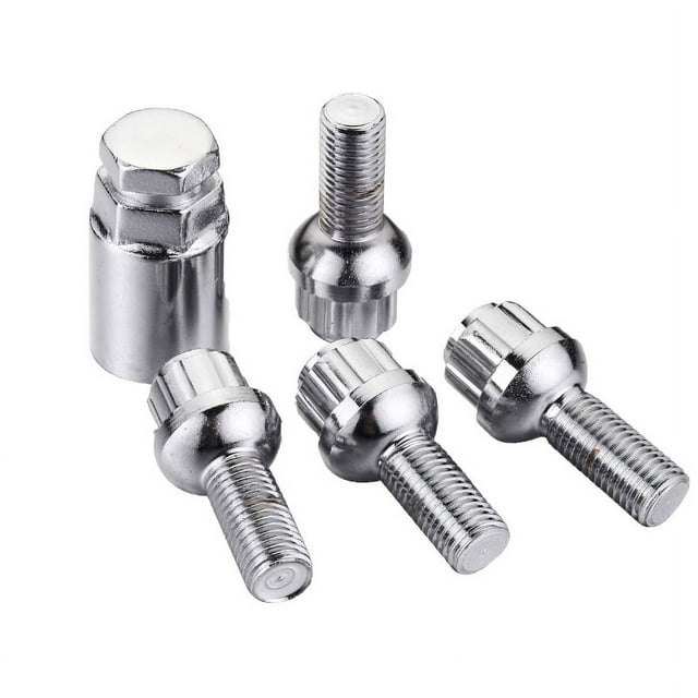Protege tu coche 05.205.03 Candado antirrobo para ruedas tipo C, juego de 4 con 1 adaptador, seguridad para llantas y ruedas oso de fresa Electrónica
