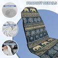 thumbnail image 4 of FOR U DESIGNS Elephant Monstera Geometric Print Car Seat Towel Covers Portable Washable Car Towel Seat Cover with Seat Absorption Athletic Outdoor Sport Running Towel, 4 of 7